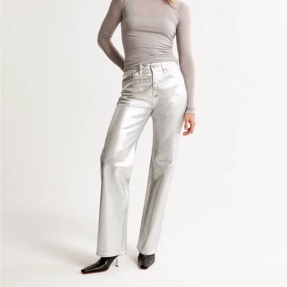 Abercrombie silver pants